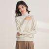 Jinjuan Women's 100% Merino Wool Double Lapel Warm Sweater