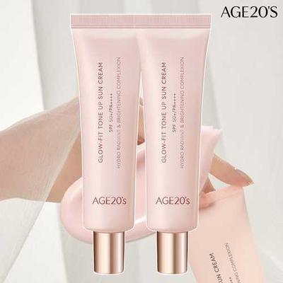 AGE20S Glow Fit Tone Up Sun Cream 50ml X 2 Pcs