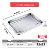 Wuhe Stainless Steel Shallow Rectangular Tray