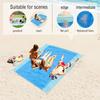 2X2M Beach Mat Portable Magic Sand Towels Sand- Beach Blanket Oversized Pocket Picnic Wind Prevent Proof Large Beachtowel