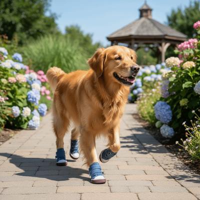 4pcs/set Adjustable Non-Slip Pet Shoes Wear-Resistant Breathable Dog Canvas Sneakers Rubber Soles Dog Casual Shoes Outdoor