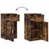 Sideboard with Drawers Smoked Oak 38 x 34 x 75 cm
