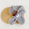 Baby Winter Warm Bear Scarf Plush Neckwrap Toddler Breathable Outdoor Neck Scarf
