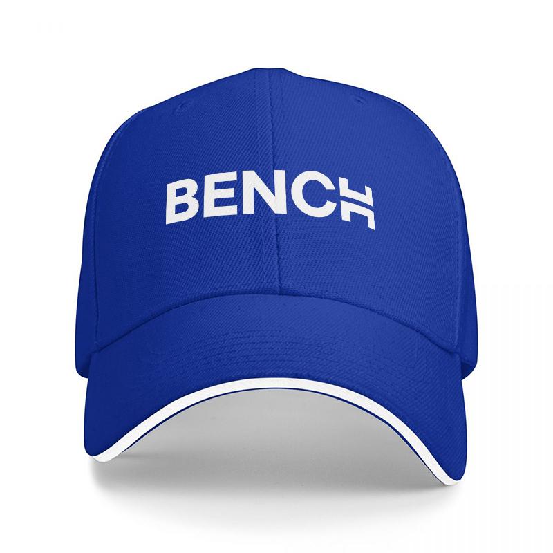 BENCH Logo Baseball Cap Black with White Embroidered Branding and Contrast Trim Classic Streetwear Style for Everyday Wear