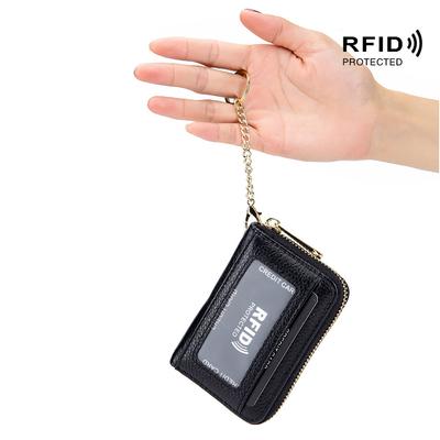 Popular Card Bag, RFID Organ Zipper, Bank Card Bag, Key Bag, Multi-function Card Bag.