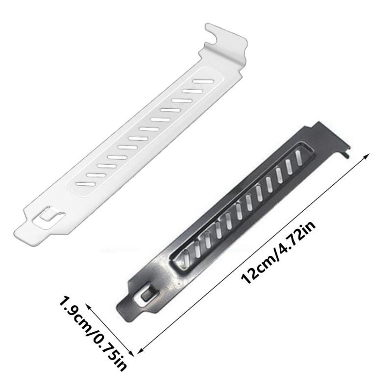 Pack of 5 Vented PCI Slot Cover Plates for Improved Cooling in Desktop Towers Dustproof Slot Covers Dust Filter