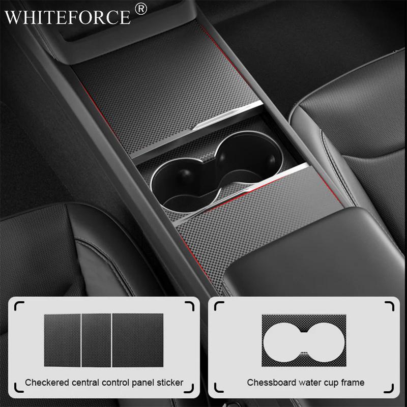 For Tesla Model Y Juniper 2025 Center Console Protector Cover Model 3 Highland Center Sticker Decoration Anti-scratch Accessory