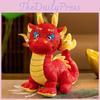 Adorable 2024 Chinese Zodiac Dragon Plush Toy Pp Cotton Stuffed Mascot Red