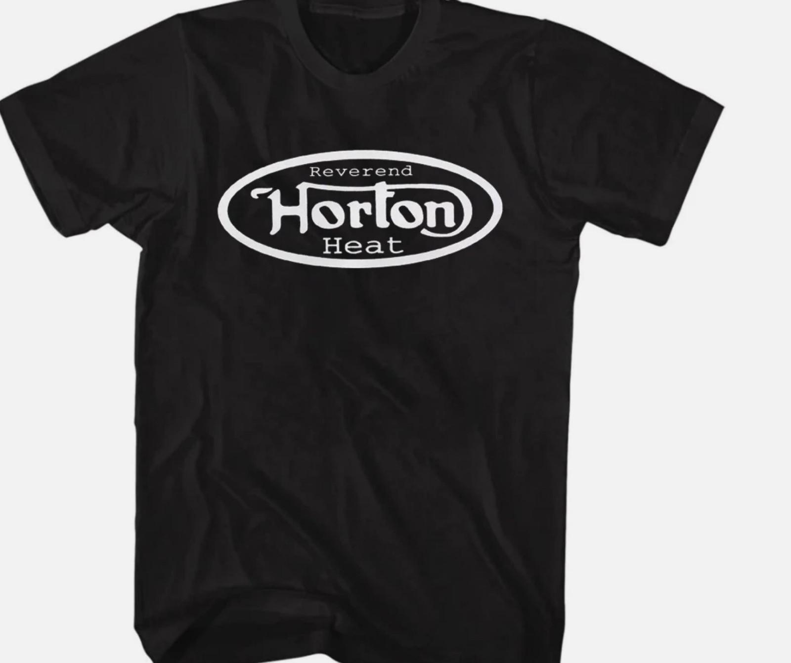 Reverend Horton Heat Band Basic Text Logo cotton T Shirt Full Size S-5XL S