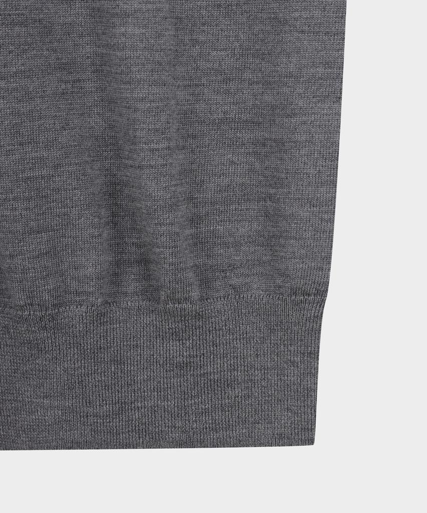 BROOKS BROTHERS Merino Wool Logo Turtleneck Sweater (Grey) (Bbwumnf301)