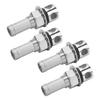 4pcs Marine Fuel Gas Tank Vent Stainless Steel 316 Straight Boat Fuel Vent for 5 8inch Hose
