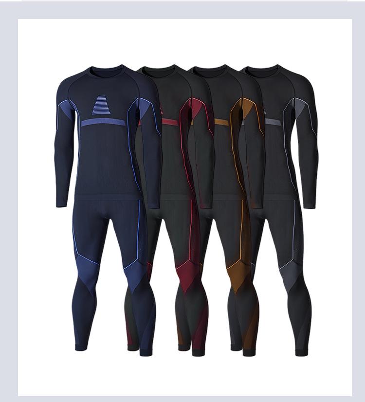 Unisex Quick-Dry Thermal Base Layer Set for Skiing: Moisture-Wicking, Sweat-Absorbing, Compression Underwear for Autumn and Winter