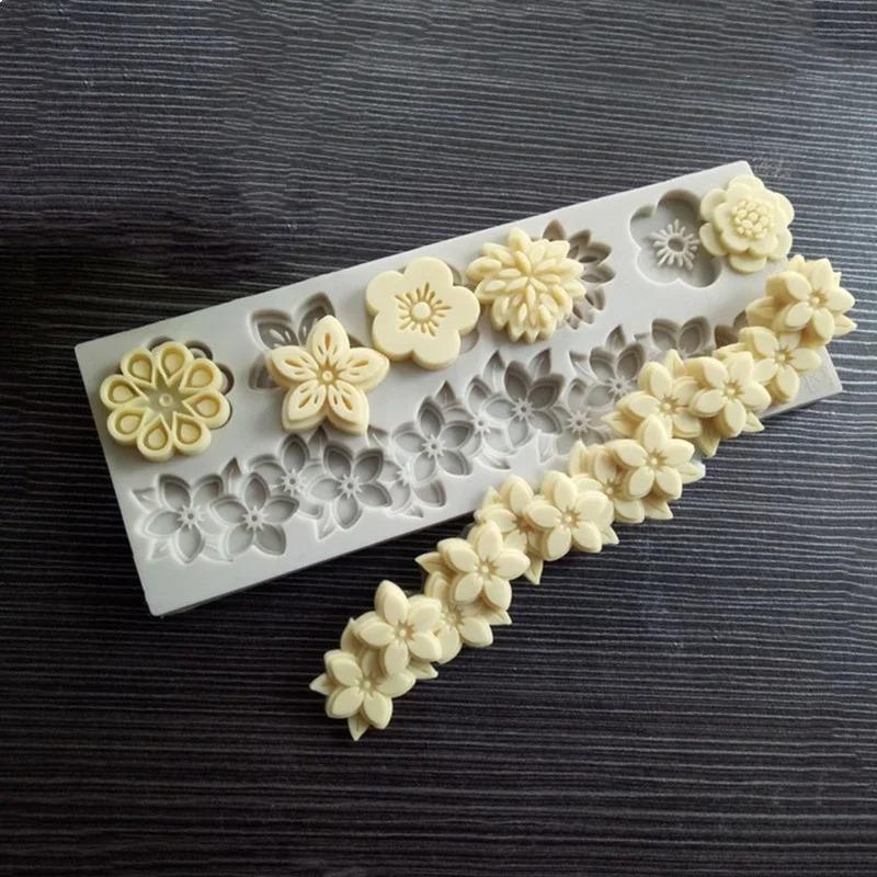 Silicone Flower Mold Cake Accessories Wedding Cake Decorating Tools Cake Molds for Baking Chocolate Resin Molds Baking Tools