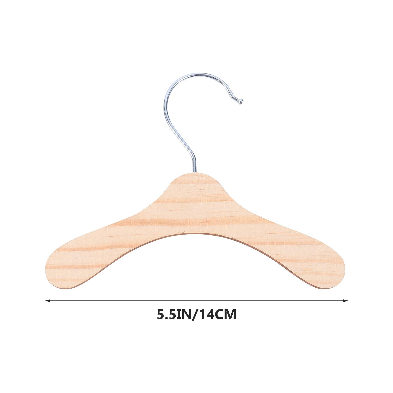 

10Pcs Natural Wood Pet Clothing Hanger Rack Dog Costume Organizer Sturdy Easy Carry Neat Storage Apparel Hangers хаки