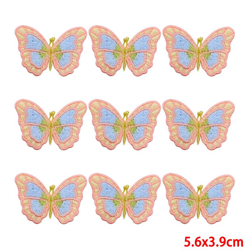 10 Pcs/lot Wholesale Embroidery Patch Iron On Patches For Clothing Patches On Clothes Jackets Decor Applique Sew Supplies
