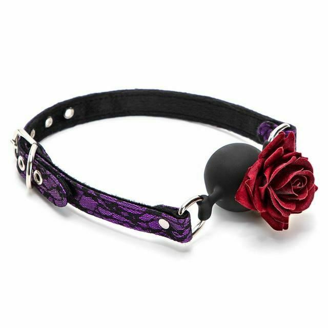 Rose Mouth Gag   Restraints Couples Sex Toy Gags