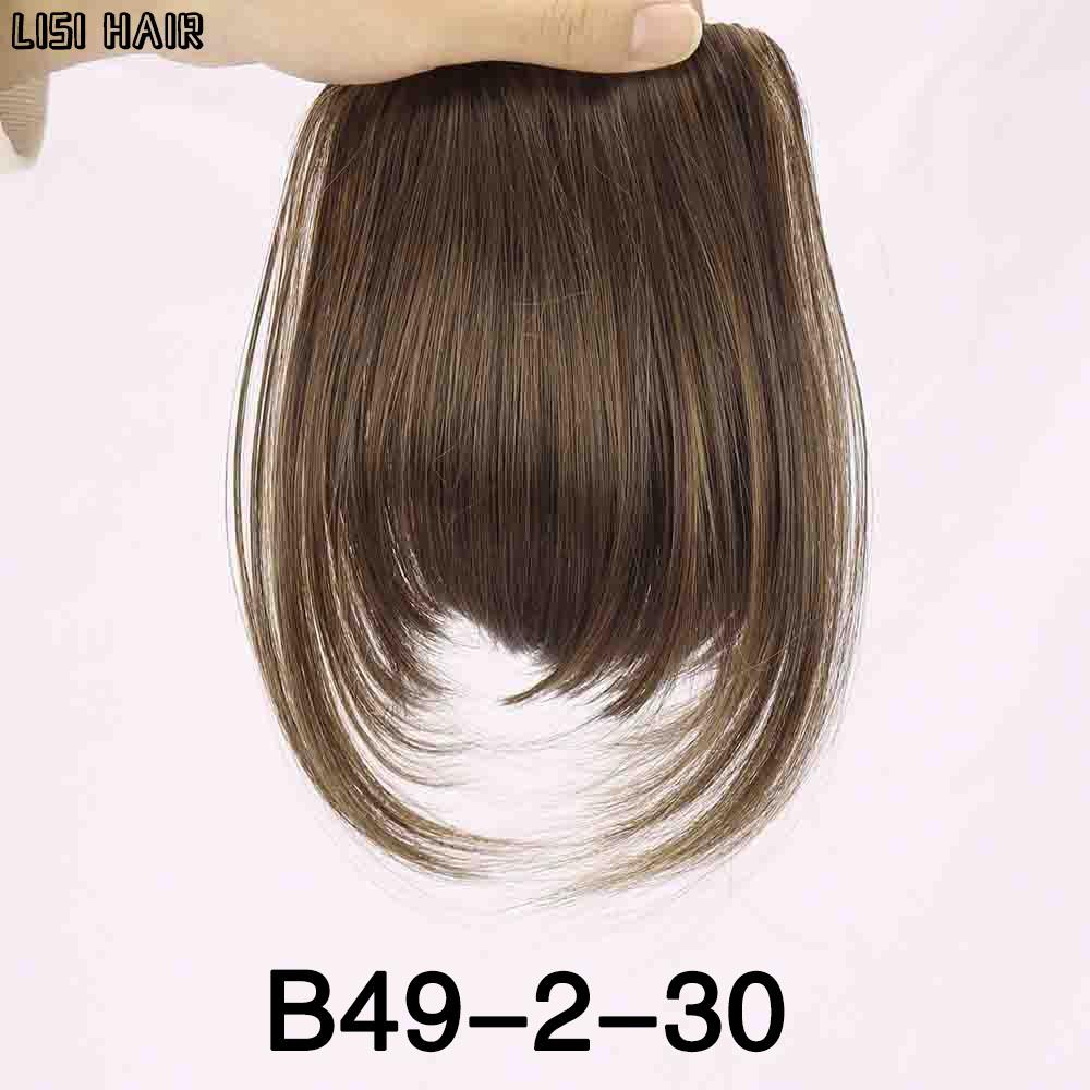 

Женский синтетический парик MERISIHAIR с прямой челкой из высокотемпературного волокна на заколке с полной челкой и бахромой 20cm