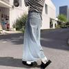 Women's High-Waisted Denim Fishtail Midi Skirt - Spring/Summer 2026 Collection