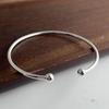Xiaomi 100% Solid 925 Sterling Silver Retro Bracelet for Women Men Vintage Handmade Simple Sparckling Narrow Bracelet Birthday Gift