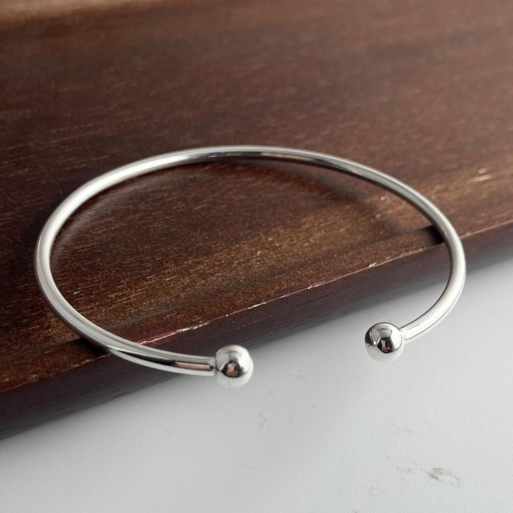 Xiaomi 100% Solid 925 Sterling Silver Retro Bracelet for Women Men Vintage Handmade Simple Sparckling Narrow Bracelet Birthday Gift