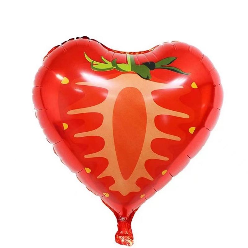 18-inch Fruit Aluminum Film Balloon Watermelon, Orange Strawberry Pitaya Wedding Birthday Party Decoration Balloon