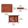 Genuine Leather Storage Tray, Chic Desk Accessory for Men and Women
