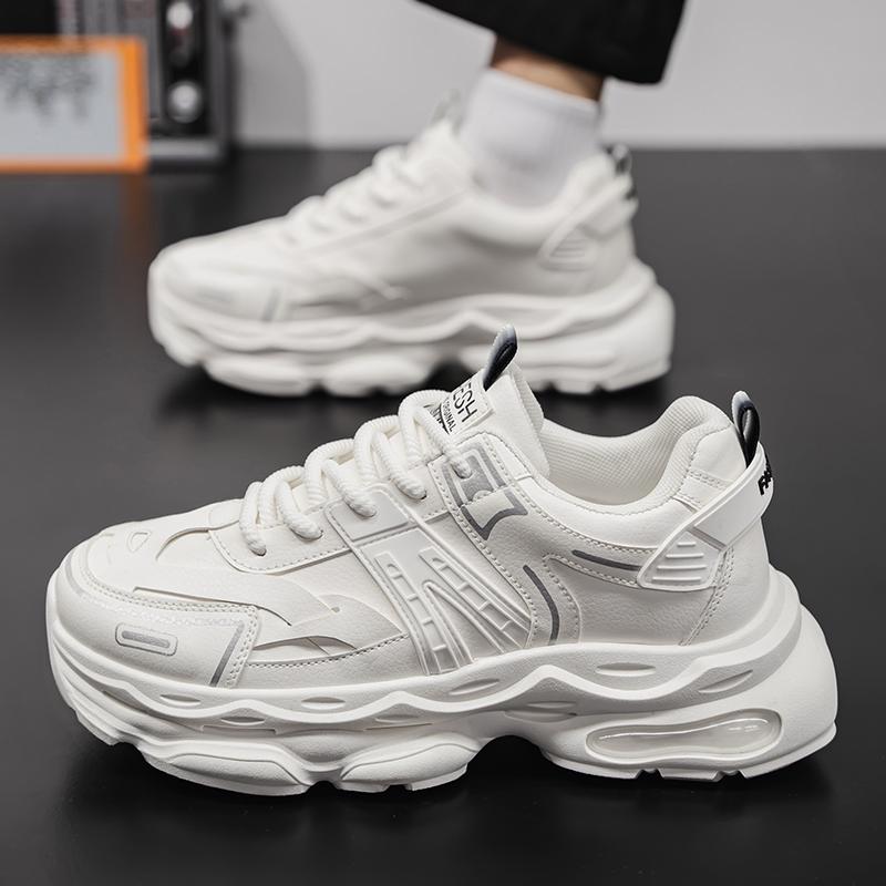New Fashion Men 's Four Seasons Comfortable Thick Sole Shoes Students Boys GirlsTrending Soft Sole Breathable Casual Running Sneakers