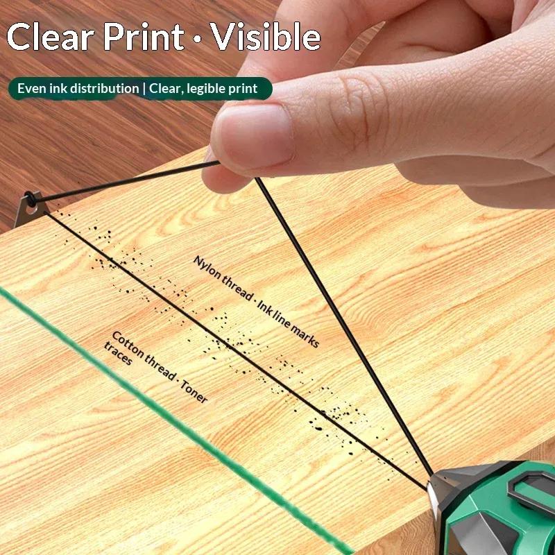 3Pcs Line Marking Tool Chalk Line Reel For Woodworking Workshop Home Renovation Enthusiasts With Quick Retraction And Fine Point