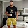 Kids Set Funny Duck Printed Kids T-shirt and Shorts 2 Piece Set Summer Casual Outdoor Boys and Girls Outfit Kids Clothing