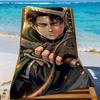 Titan L-Levi Ackerman-S Anime Towel Sports Quick Dry Travel Camping Gear Sandproof Soft Light Large Beach Towel