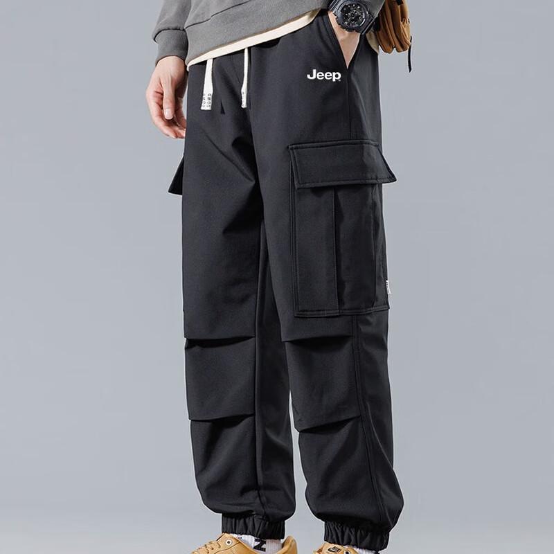 Jeep Men's Waterproof Outdoor Straight-Leg Jogger Cargo Pants