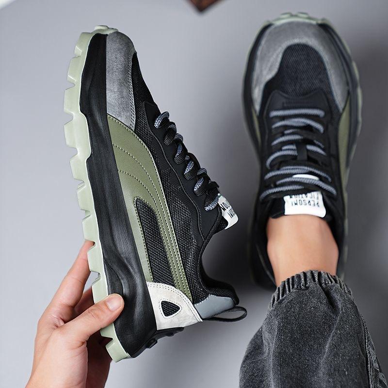 Fashion Mens Zapatillas 2024 New Men Thick-soled Fashion Running Tenis Lightweight Breathable Versatile Casual Shoes Non-slip Sneaker