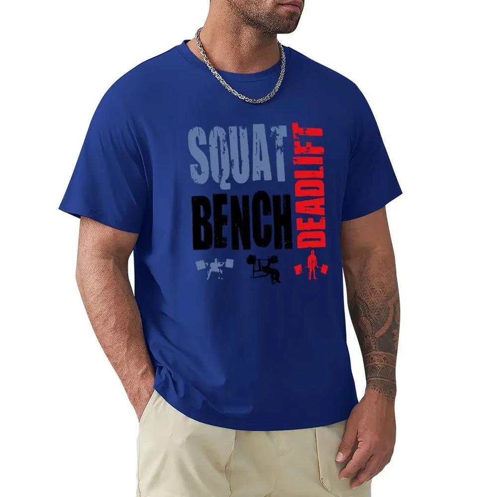 2024 Fashion Quality Squat Bench Deadlift T Shirt Weightlifting Body Building Tee Shirt Fitness Top Tee Order Cool T Shirts