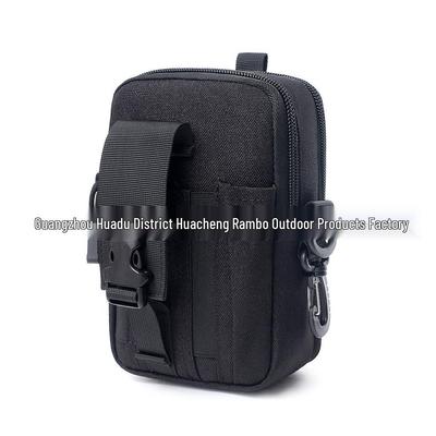 Camouflage Tactical Waist Pack for Phone and Coins - Military Style Hanging Bag