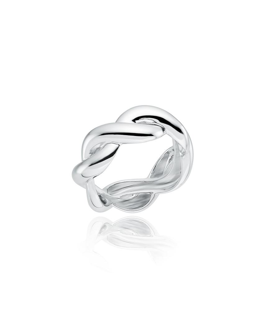 Lloyd Twist Layered Silver Ring Llrs50412S