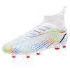 High-top football shoes, men's and women's broken nail sneakers, genuine long nails, non-slip, adult fake grass professional football shoes