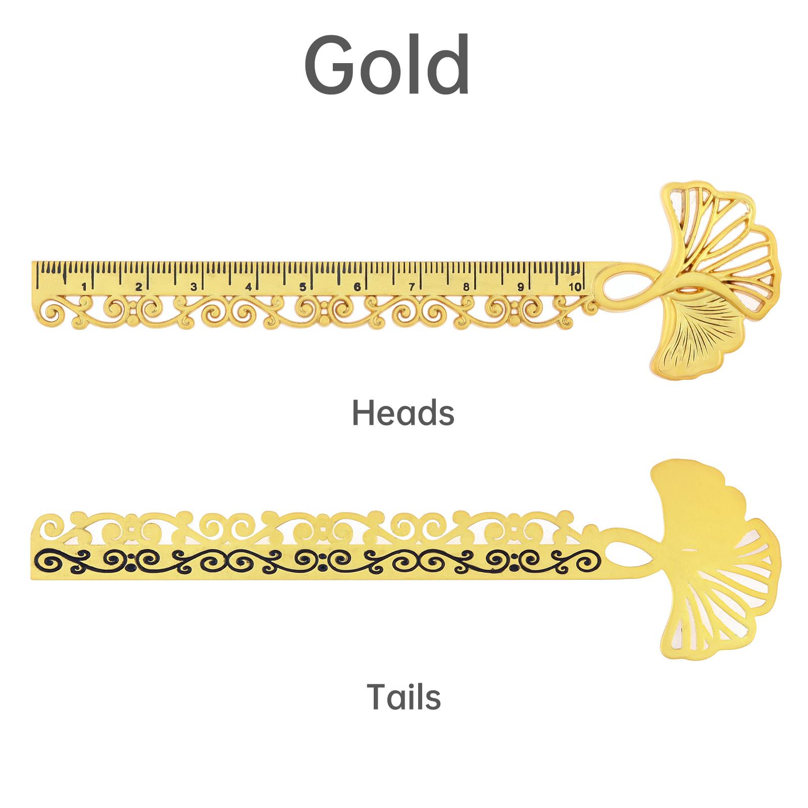 

Элегантная классическая металлическая закладка-линейка 4 цвета премиум для женщин, учителей, книголюбов с функцией измерения золотой