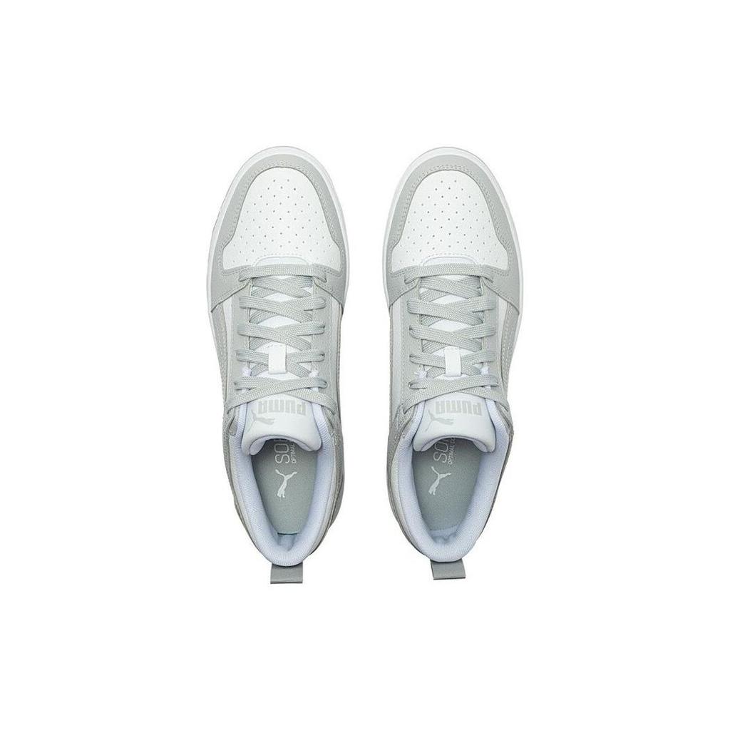 Puma Rebound LayUp Lo SL Harbor Mist White Unisex Sneakers Harbor-Mist-Grey 369866-29