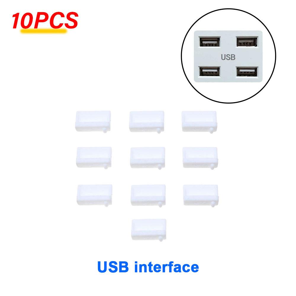 SW 16Pcs/Set Silicone Dust Plug for Laptop Dust Covers Notebook Computer Port Dust Plugs Stoppers HDMI USB RJ45 Interface Cover