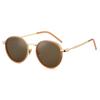 Retro Street Shooting Ladies Sunglasses Famous Luxury Brand Design Round Frame Women'S Glasses Prescription 0 -0.5 -0.75 To -6.0