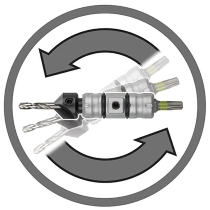 Wolfcraft Kit de démarrage pour embout à bascule 5 pcs