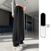 Women's 2025 High-Waisted Draping Petit Banana Sweatpants - Casual Straight Leg