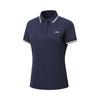 Fitness Series Logo Embroidered Polo Shirt Women Tops APLW470-1