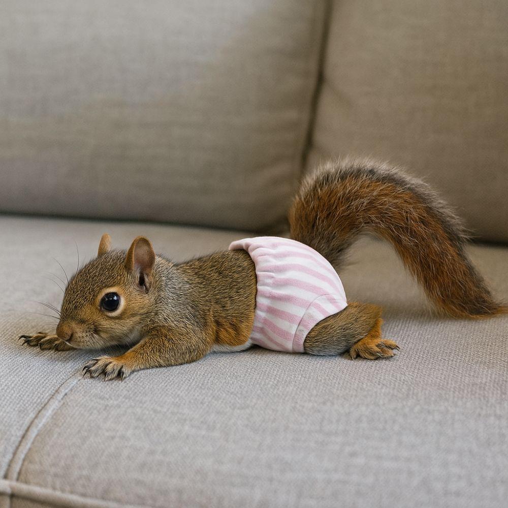 Absorbent Squirrel Physiological Underwear Breathable Groundhog Briefs Period Panties Incontinence