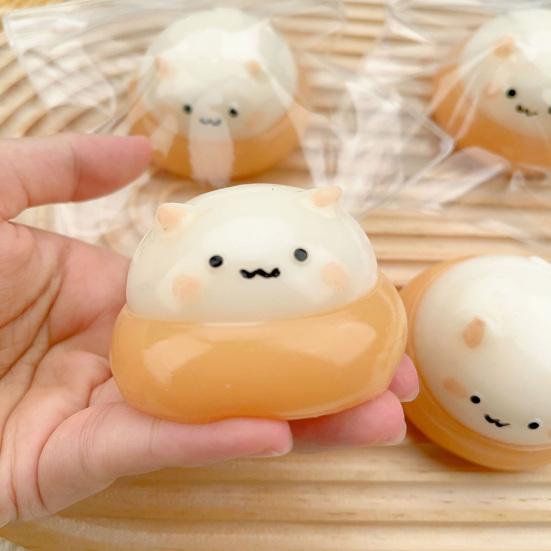 1/2/3Pcs Chestnut Hamster Squeeze Toy Anxiety Stress Relief Hamster Pinch Sensory Toy Teens Adults Soft TPR Calming Animal Fidget Toy