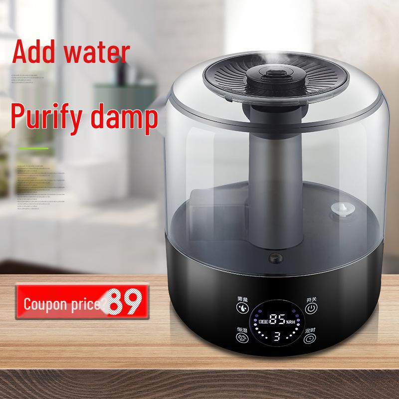 

3L Quiet Top-Fill Bedroom Humidifier, Large Mist, High Capacity Air Freshener Smart Remote Control Version