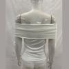 Y2K casual and fashionable white one shoulder long sleeved tight fitting women's top