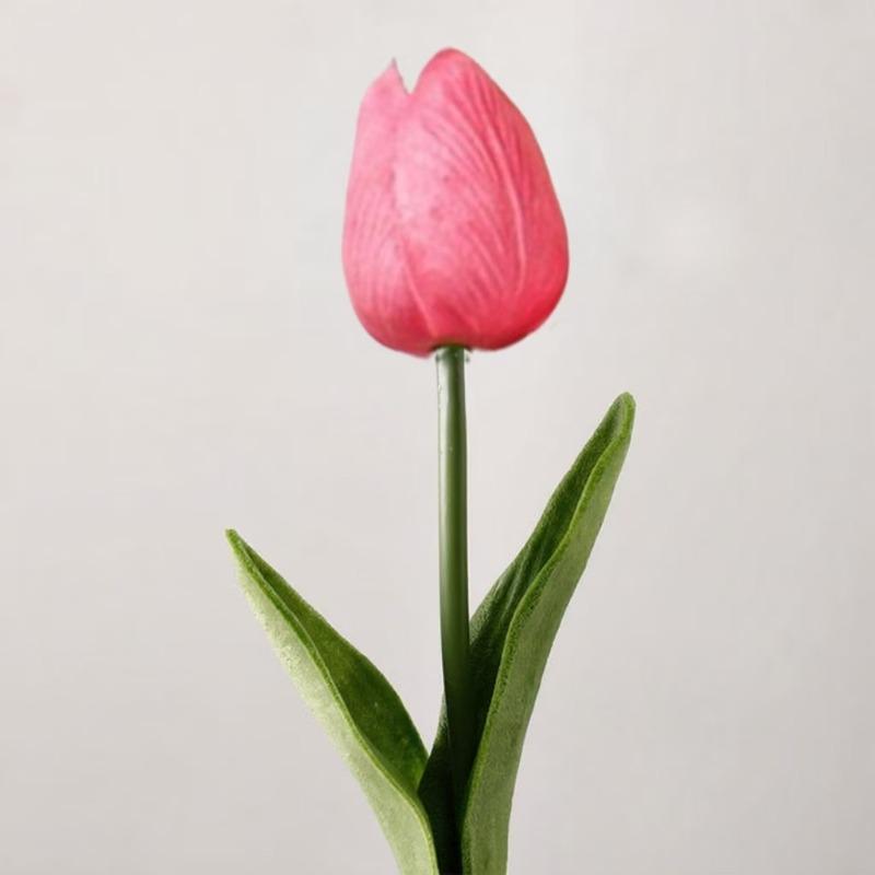 5/10 st Konstgjorda Blommor Trädgårdstulpaner Äkta Känsla Blommor Tulpanbukett Dekor Bröllop för Jul Godis Bröllop Födelsedag