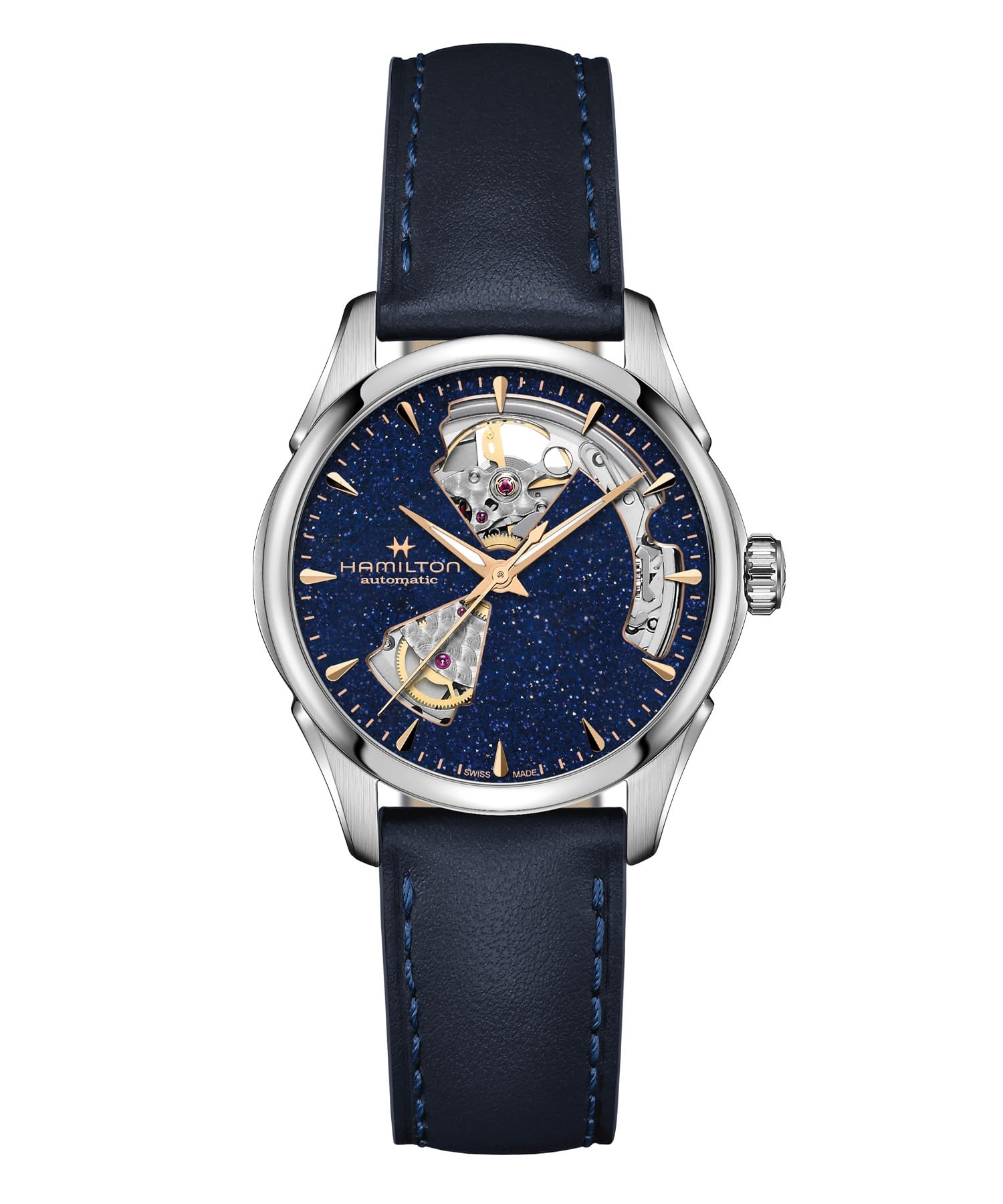 

Hamilton Jazzmaster Open Heart Ladies Automatic Watch H32215642 with Official Warranty (Authentic Imported)