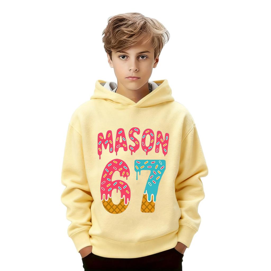 Modă pentru copii Pulover imprimat Casual cu mânecă lungă cu gât rotund Hanorac Top